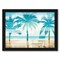 Beachscape Palms With Chair by Michael Mullan Black Framed Print 8x10 - Americanflat